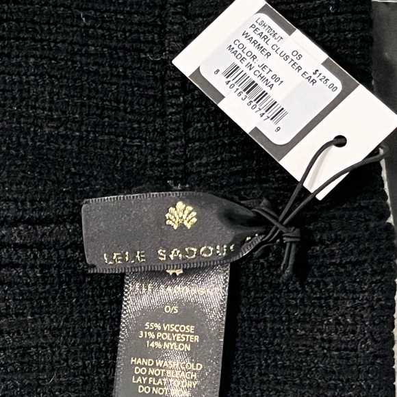 ❌ON SALE❌LELE SADOUGHI NWT AUTHENTIC PEARLS EMBELLISHED RIBBED KNIT EAR WARMER - Picture 7 of 12